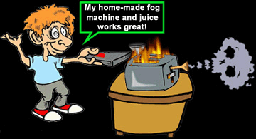 Home made fog machine - Bad Idea!