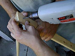 drilling wood