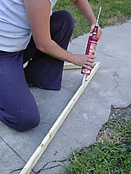 caulking wood for cardboard