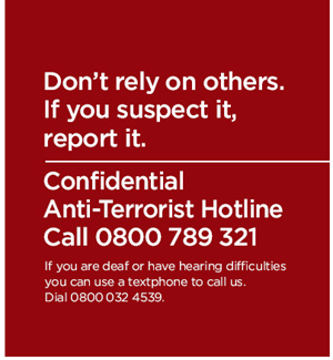 Counter terrorism postcard