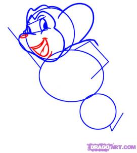 how to draw mighty mouse step 3