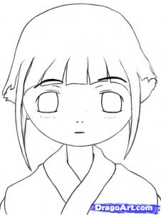 How To Draw Hinata  Drawing Chibi Hinata - Step by Step Easy 