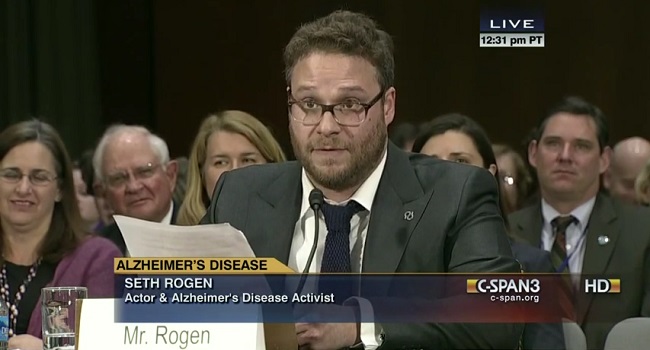 MUST-WATCH: Seth Rogen Delivered a Moving, Hilarious Speech on Capitol Hill for Alzheimer’s Research
