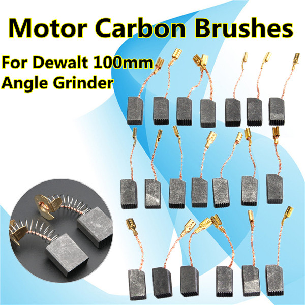 20 Pcs Motor Carbon Brushes 13.6 x 7.8 x 6.1mm for Dewalt 100mm Angle Grinder