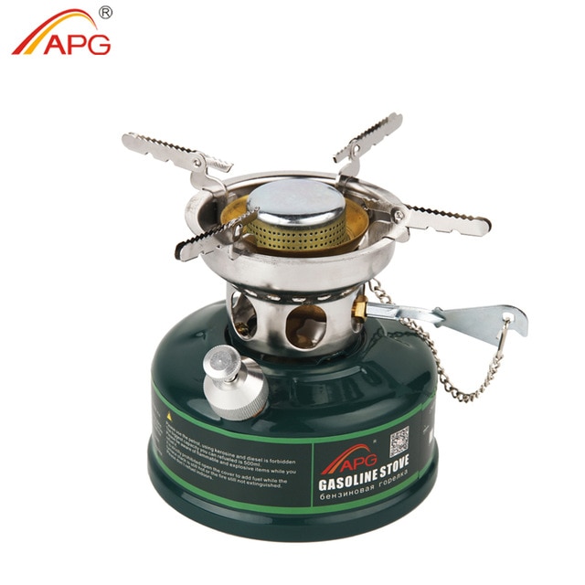 APG Camping Gasoline Stove Non Preheating Sound Proof Oil Stove Burners Outdoor Cookware