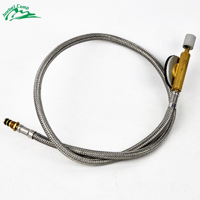 Jeebel Universal Gas Stove Adapter Hose Connector Regulator for Outdoor Camping Tank LPG Cylinder Head Adapter 