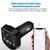 Bluetooth 4.2 MP3 Player Handsfree Car Kit FM Transmitter support TF Card U disk QC2.0 3.1A Fast Dual USB Charger Power Adapter