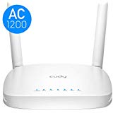 Cudy WR1000 AC 1200Mbps Dual Band WiFi Router, Wireless Router WiFi 300 Mbps (2.4GHz)+867 Mbps (5GHz), Guest Network, QoS, Compatible with Amazon Alexa