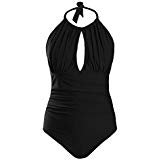 SYKT Women&#39;s One Piece Swimsuits Tummy Control Swimwear Flattering High Waisted Monokini Bathing Suits for Women