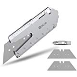 Multitool, Knifun Pocket Knife, High Carbon Steel 10 in 1 Multi-Tool Knife with Lanyard Hole Outdoor Survival, Camping, Hiking, Fishing, Hunting(Silvery)