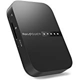 RAVPower FileHub, Portable Wireless Travel Router AC750, Connect Portable SD Card Hard Drive to iPhone iPad Tablet Smart Phone Laptop for Photo Backup, Data Transfer, Portable NAS, 6700mAh Battery