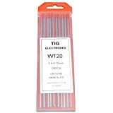 Rstar TIG Welding Tungsten Electrodes 2% Thoriated 3/32&quot; x 7&quot; (Red, WT20) 10-Pack