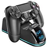 OIVO PS4 Controller Charger, PS4 Slim/Pro Controller Charging Dock Station with LED Indicators Compatible with Sony Playtation 4/Slim/Pro- 2019NEW