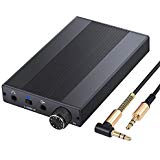 LiNKFOR Headphone Amplifier Portable Amp 3.5mm Audio Rechargeble HiFi Earphone Amplifier Supports Headphones of High Impedance 16-500Ω with USB Power Cable for iPhones iPod MP3 MP4 Digital Player and Computers