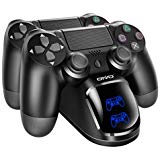 PS4 Controller Charger, OIVO Dual Shock 4 Controller Fast Charging Stand Docking Station Compatible with Sony Playstation 4 PS4/PS4 Slim/PS4 Pro Controller