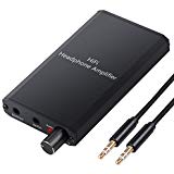 LINKFOR Headphone Amplifier Portable 3.5mm Audio Rechargeble HiFi Earphone Power Headphone Amplifier with Lithium Battery Two-Stage Gain Switch for Computers MP3 MP4 Digital Players Phones and ipad