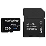 SANSHA 256GB SD Micro Memory Card with A Free Adapter, High Speed 256 GB SD Micro Card Class 10 Memory Card for Memory Expansion, Movie Music Storage, Portable Carrying, Data Copy and Traffic Recorder Mem