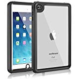iPad Mini 4 Waterproof Case, Meritcase iPad Mini 4(7.9 inch, IP68 Waterproof Full Body Snowproof Dustproof Shockproof Case with Touch ID and Kickstand for Snowmobile Swimming Surfing Diving- (Black)