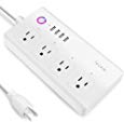 TECKIN Smart Power Strip WiFi Power Bar Extension Cord Compatible with Alexa,Google Home and IFTTT,  Surge Protector with 4 USB Charging Ports and Smart AC Plugs for Multi Outlets