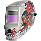 Antra SL161218 Solar Power Auto Darkening Welding Helmet with AntFi X60-3 Wide Shade Range 4/5-9/9-13 with Grinding Feature Extra Lens Covers Good for TIG, MIG, MMA Plasma