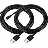 Zacro 2 Pcs 13ft PS4 Controller Charging Cable, Dual Shock 4 Charger, Compatible with Playstation 4, Xbox One &amp; One X &amp; PS4 Pro/Slim(Not Able to Sync The PS4/Xbox One/Controller)