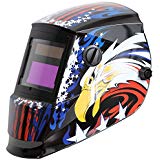 Antra AH6-260-6217 Solar Power Auto Darkening Welding Helmet with AntFi X60-2 Wide Shade Range 4/5-9/9-13 with Grinding Feature Extra Lens Covers Good for Arc Tig Mig Plasma