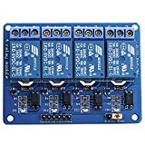 ELEGOO 4 Channel DC 5V Relay Module with Optocoupler for Arduino UNO R3 MEGA 2560 1280 DSP ARM PIC AVR STM32 Raspberry Pi