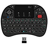 (New Backlit)Rii i8X Wireless Keyboard, Android Box Remote Keyboard, Touchpad Mini Keyboard, Scroll Button Keyboard,Handheld Remote,LED Backlit Rechargeable for Raspberry Pi 3/B+,KODI,Android TV/Box ,Projector, PC,HTPC,Android OS/ Windows 7 8 10