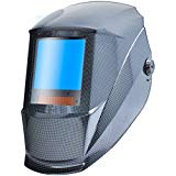 Antra AH7-X30P-001X Digital Controlled Solar Powered Auto Darkening Welding Helmet Wide Shade 4/5-8/9-13 with Grinding Feature Extra Lens Covers Great for TIG, MIG, MMA, Plasma