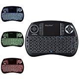 iPazzPort 3-Color Backlit Wireless Mini Keyboard and Mouse Touchpad for Raspberry Pi 3 Windows, Android, Google, Smart TV, Linux, Mac KP-810-21SDL-RGB
