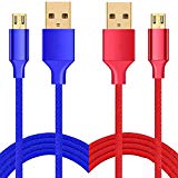 2Pcs Pack 10ft PS4 Controller Charger Charging Cable, Data Sync Cord Compatible With Sony Playstation 4, PS4 Slim/ Pro Controller, Microsoft Xbox One S / X Controller (Charge and Play)