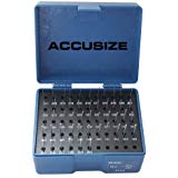 Accusize Industrial Tools 0.011&#39;&#39;-0.060&#39;&#39;, 50 Pc Steel Plug Pin Gage Set, Plus, Class Zz, P0(+)