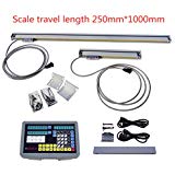 ECO-WORTHY 1000mm and 250mm Travel Length Linear Scales w/ 2 Axis Digital Readout DRO Kit