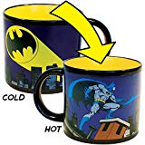 Batman Bat Signal Heat Changing Coffee Mug - DC Comics Officially Licensed - - Add Hot Water and Batman Comes to The Rescue - Comes in a Fun Gift Box