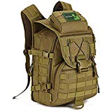 Huntvp Tactical Backpack Military Molle Hunting Gear Rucksack Hiking Daypacks (Brown)