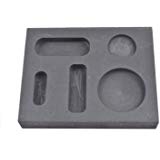 OTOOLWORLD Graphite Ingot Mold 1/4 1/2 1 Ounce Gold Melting Casting Refining also silver with Bar Coin Combo mould