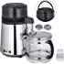 Mophorn Countertop Machine Stainless Steel Home Pure Purifier Filter 750W Water Distillation Kit with Connection Bottle Food-Grade Outlet Glass Container