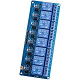 ELEGOO 8 Channel DC 5V Relay Module with Optocoupler for Arduino UNO R3 MEGA 2560 1280 DSP ARM PIC AVR STM32 Raspberry Pi