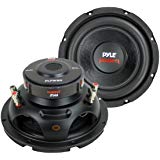 2) PYLE PLPW8D 8" 1600W Dual Voice Coil 4-Ohm Car Audio Subwoofers Speakers