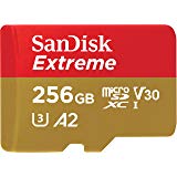 Sandisk SDSQXA1-256G-GN6MA Extreme 256GB microSD UHS-I Card with Adapter - 160MB/s U3 A2