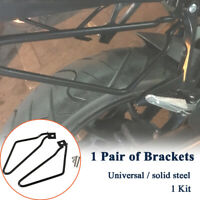 1Pair Motorycle Bracket Bars Rack Saddle Pannier Bag Spacer Support Mount Steel
