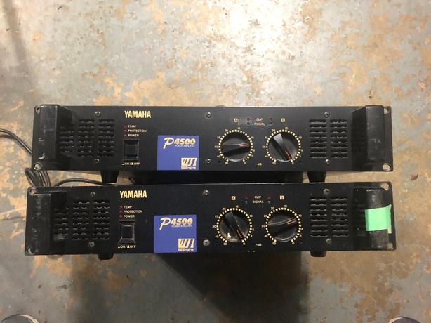 Yamaha P4500 power amps