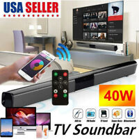 Wireless Sound Bar TV Soundbar Bluetooth Speaker Theater Stereo Subwoofer Home