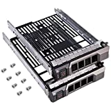 [2 Pack ] 3.5 inch Hard Drive Caddy Tray Hot Swap Bracket Compatible for Dell PowerEdge Servers PowerEdge 14th Generation T440, T640 13th Gen 12th Gen 11th Gen - SAS SATA HDD Adapter Sled